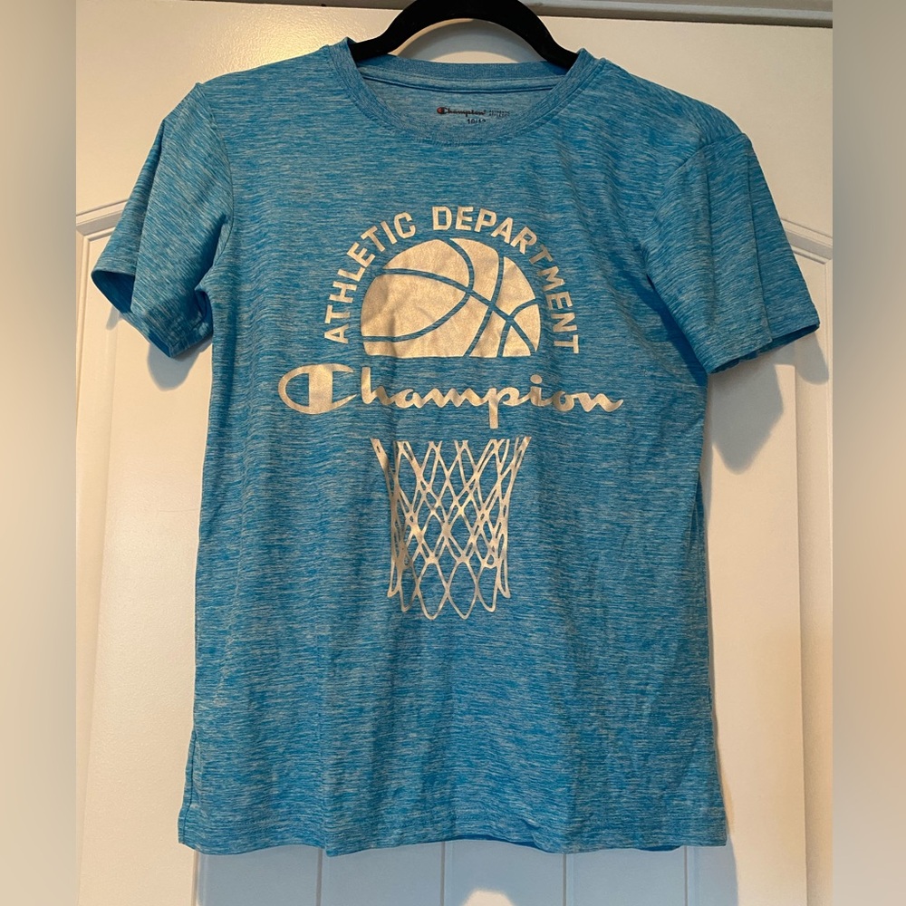 Champion Youth Boys Blue Athletic Department Basketball Polyester Size 10/12